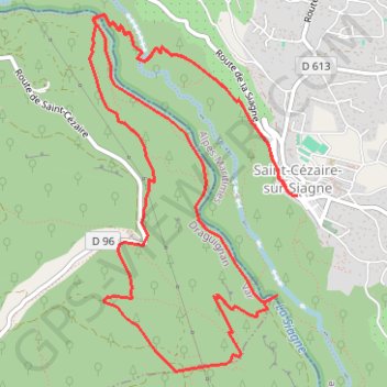 Itinéraire Saint CEZAIRE PONT DES TUVES, distance, dénivelé, altitude, carte, profil, trace GPS