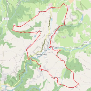 Itinéraire Montagnes du Matin - Jas, distance, dénivelé, altitude, carte, profil, trace GPS