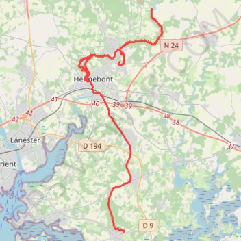 Itinéraire 2019-01-02 14:09, distance, dénivelé, altitude, carte, profil, trace GPS