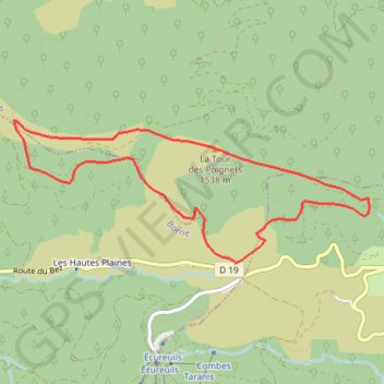Itinéraire La Croix de Bauzon, distance, dénivelé, altitude, carte, profil, trace GPS