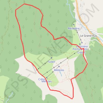 Itinéraire Le Grand Puy, distance, dénivelé, altitude, carte, profil, trace GPS