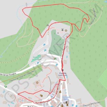 Itinéraire Le Pont des Fées - Grimaud, distance, dénivelé, altitude, carte, profil, trace GPS