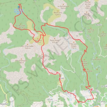 Itinéraire ITILAR034V52GBZ9, distance, dénivelé, altitude, carte, profil, trace GPS