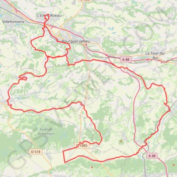 Itinéraire Rando Maubec, distance, dénivelé, altitude, carte, profil, trace GPS