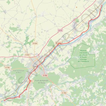 Itinéraire De Beaugency à Chaumont-sur-Loire, distance, dénivelé, altitude, carte, profil, trace GPS