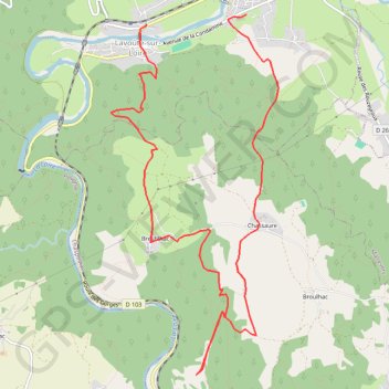 Itinéraire Gorges de la Loire depuis Emblavès, distance, dénivelé, altitude, carte, profil, trace GPS