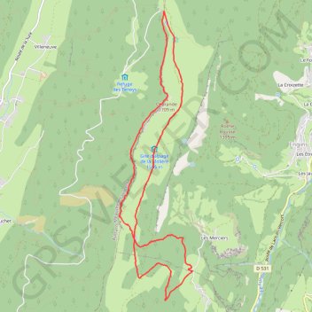 Itinéraire La Molière, traversée de Charande, distance, dénivelé, altitude, carte, profil, trace GPS