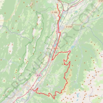 Itinéraire Merdaret, distance, dénivelé, altitude, carte, profil, trace GPS