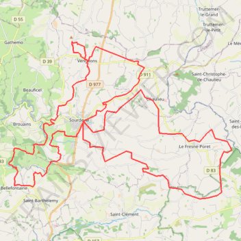 Itinéraire enduro de la sée, distance, dénivelé, altitude, carte, profil, trace GPS