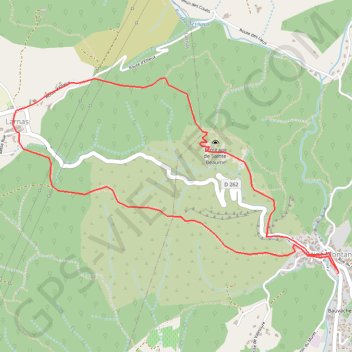 Itinéraire Au-dessus de Saint-Montant, distance, dénivelé, altitude, carte, profil, trace GPS
