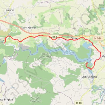 Itinéraire parcours_297873.gpx, distance, dénivelé, altitude, carte, profil, trace GPS