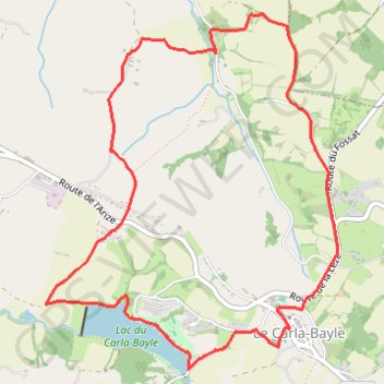Itinéraire Boucle du carla bayle, distance, dénivelé, altitude, carte, profil, trace GPS