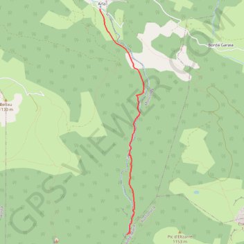 Itinéraire La grotte de la Bidouze, distance, dénivelé, altitude, carte, profil, trace GPS