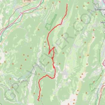 Itinéraire Tour du Vercors - Jour 5, distance, dénivelé, altitude, carte, profil, trace GPS