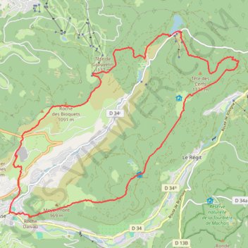 Itinéraire Tour de la Vallée du Chajoux - La Bresse, distance, dénivelé, altitude, carte, profil, trace GPS
