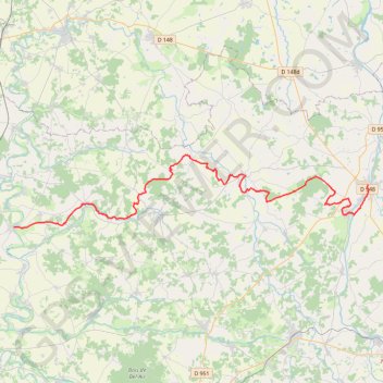 Itinéraire TCH J3 Confolens - Verteuil-sur-Charente, distance, dénivelé, altitude, carte, profil, trace GPS