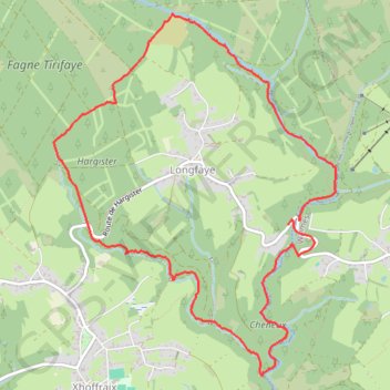Itinéraire Une cascade et un canyon longfaye, distance, dénivelé, altitude, carte, profil, trace GPS