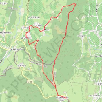 Itinéraire trace, distance, dénivelé, altitude, carte, profil, trace GPS