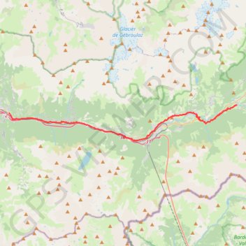 Itinéraire De Bramans à Saint-Michel-de-Maurienne, distance, dénivelé, altitude, carte, profil, trace GPS