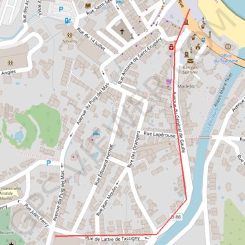 Itinéraire trace1, distance, dénivelé, altitude, carte, profil, trace GPS