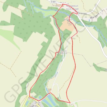 Itinéraire Du marais au coteau, distance, dénivelé, altitude, carte, profil, trace GPS