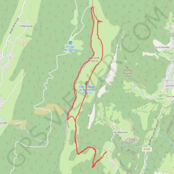 Itinéraire La moliere, distance, dénivelé, altitude, carte, profil, trace GPS