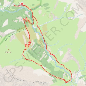 Itinéraire Prapic - le vallon aux marmottes et le saut de Laire, distance, dénivelé, altitude, carte, profil, trace GPS