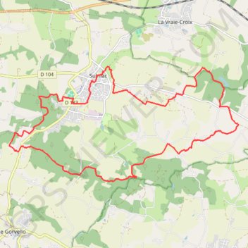 Itinéraire 56-288, distance, dénivelé, altitude, carte, profil, trace GPS