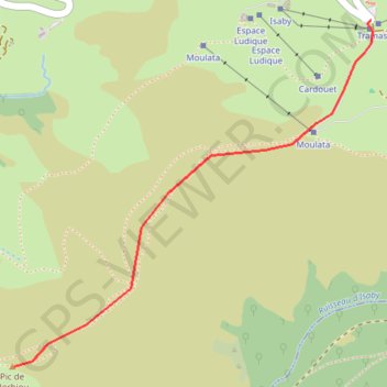 Itinéraire crete_nerbiou, distance, dénivelé, altitude, carte, profil, trace GPS