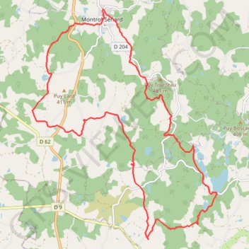 Itinéraire Espace VTT-FFC des Monts de Blond - Circuit N° 15 : Le Rocher aux Fées - 39561 - UtagawaVTT.com, distance, dénivelé, altitude, carte, profil, trace GPS