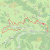 Itinéraire De TREBONS de Luchon à La Moraine de GARIN par la montagne d'ESTAU, distance, dénivelé, altitude, carte, profil, trace GPS