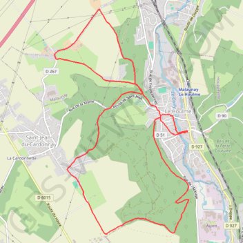 Itinéraire Rando au Bois Ricard, distance, dénivelé, altitude, carte, profil, trace GPS