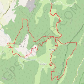 Itinéraire Circuit autour de la combe d'Oyans, distance, dénivelé, altitude, carte, profil, trace GPS