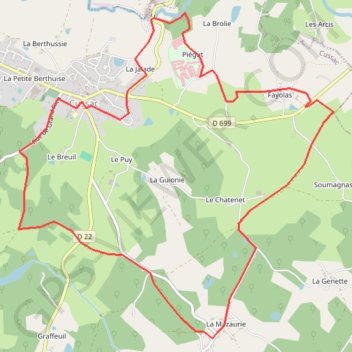 Itinéraire Randonnée à Cussac, distance, dénivelé, altitude, carte, profil, trace GPS