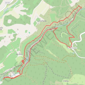 Itinéraire Vallon de l'Aigue Brun, distance, dénivelé, altitude, carte, profil, trace GPS