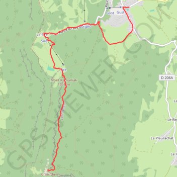 Itinéraire tmp, distance, dénivelé, altitude, carte, profil, trace GPS