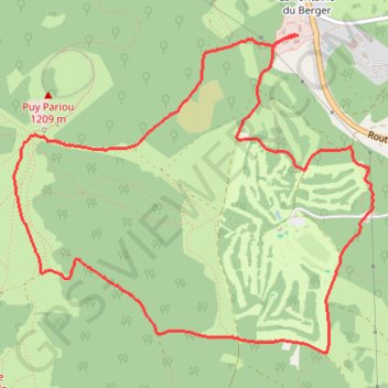 Itinéraire Le col du Pariou - Orcines, distance, dénivelé, altitude, carte, profil, trace GPS