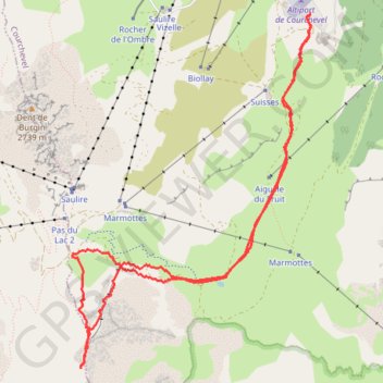 Itinéraire La Petite Saulire (Courchevel), distance, dénivelé, altitude, carte, profil, trace GPS