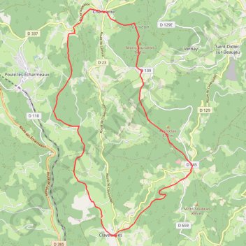 Itinéraire Mont Tourvéon, distance, dénivelé, altitude, carte, profil, trace GPS