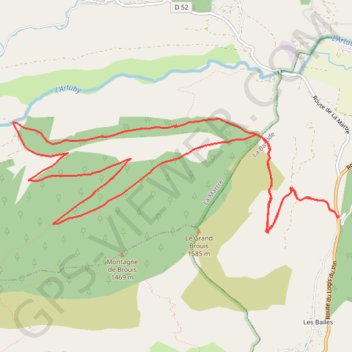 Itinéraire Le Grand Brouis - marche panoramique, distance, dénivelé, altitude, carte, profil, trace GPS
