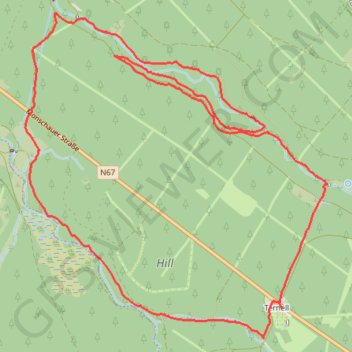Itinéraire La rivière noire ternell, distance, dénivelé, altitude, carte, profil, trace GPS