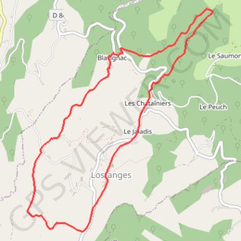 Itinéraire Un balcon sur le Pays de Brive - Lostanges - Pays de la vallée de la Dordogne Corrézienne, distance, dénivelé, altitude, carte, profil, trace GPS