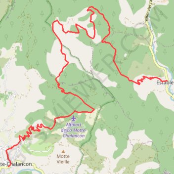Itinéraire Grande Traversée des PréAlpes : La Motte-Chalancon - Establet, distance, dénivelé, altitude, carte, profil, trace GPS