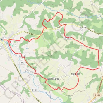 Itinéraire 3VTT1, distance, dénivelé, altitude, carte, profil, trace GPS