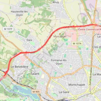 Itinéraire Porte ouverte sur la Lino, distance, dénivelé, altitude, carte, profil, trace GPS