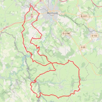 Itinéraire LIGNEROLLES-Chambonchard-Pont de Rameau-VIRLET-12932898, distance, dénivelé, altitude, carte, profil, trace GPS