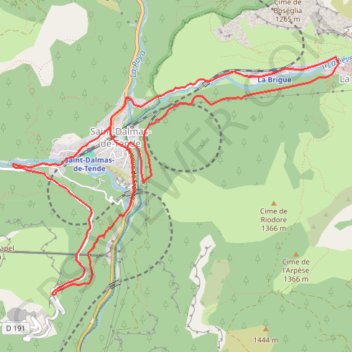Itinéraire Granile, distance, dénivelé, altitude, carte, profil, trace GPS