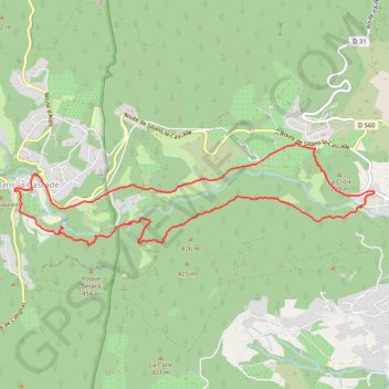 Itinéraire Sillans la Cascade - Salernes, distance, dénivelé, altitude, carte, profil, trace GPS
