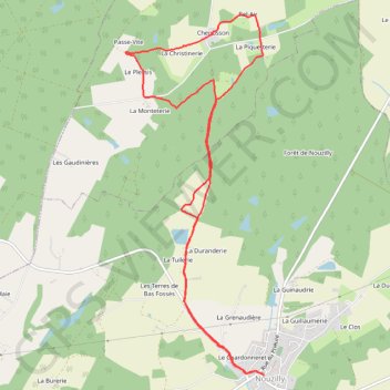 Itinéraire Chenusson, distance, dénivelé, altitude, carte, profil, trace GPS