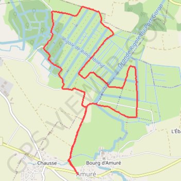 Itinéraire Amuré, distance, dénivelé, altitude, carte, profil, trace GPS